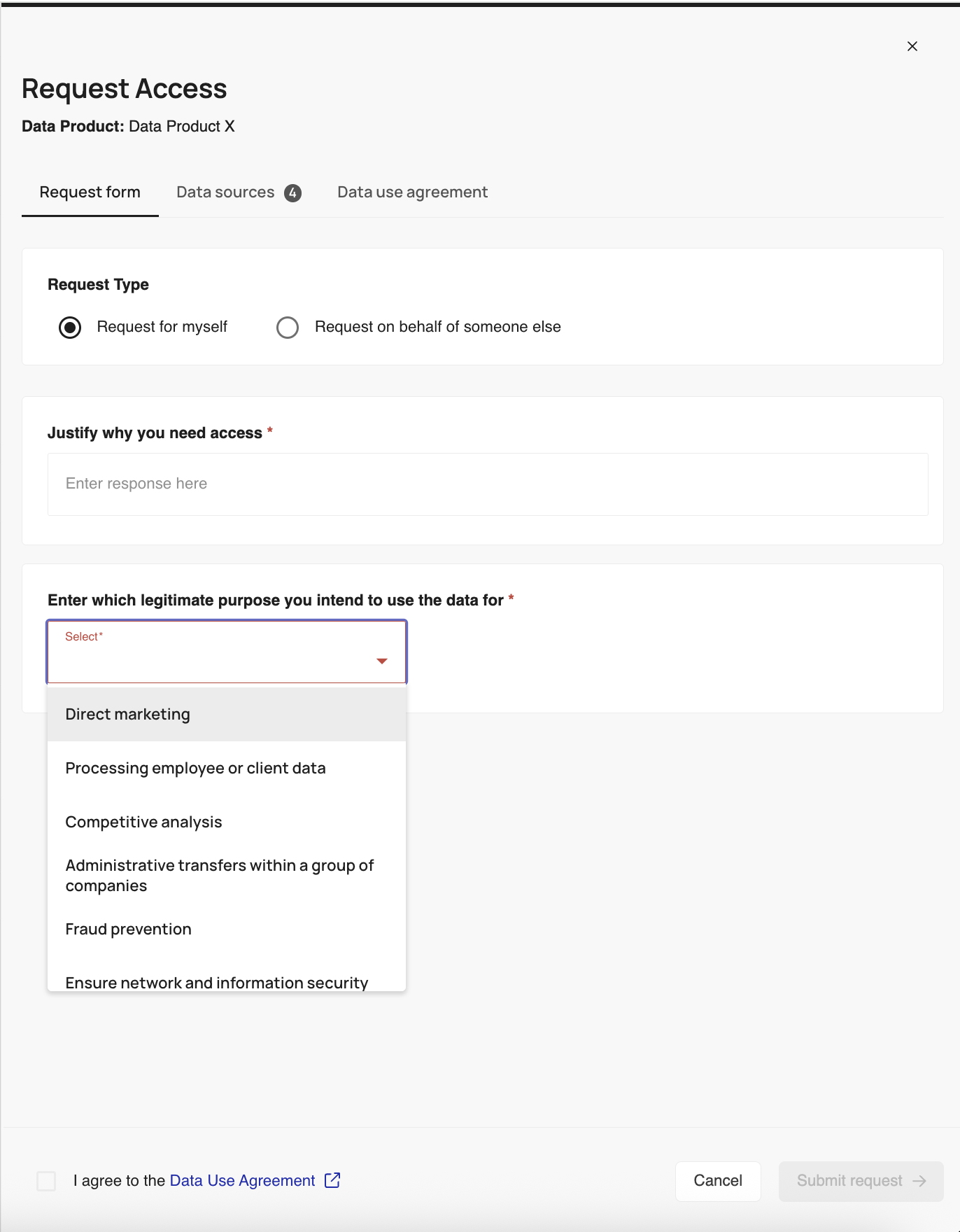 Review Assist Access Request Justification Form