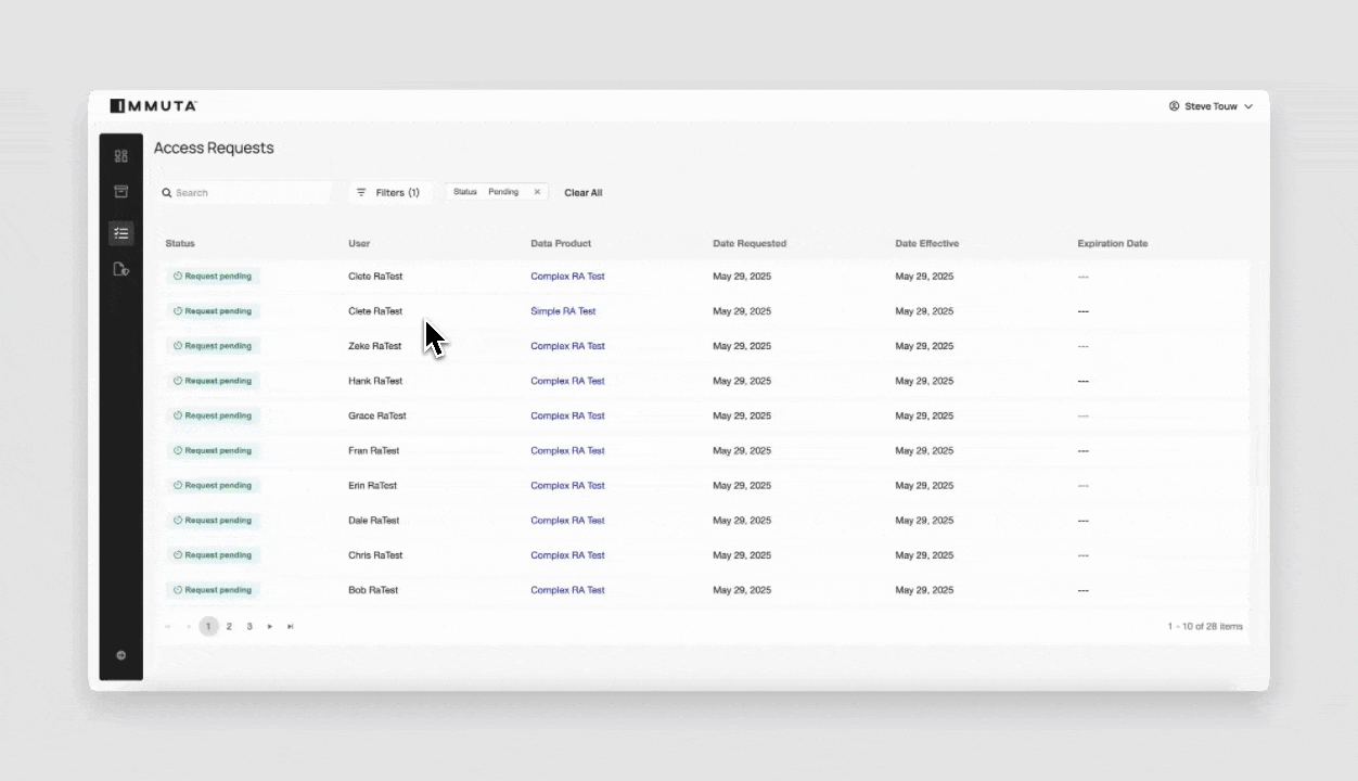 Animation showing Review Assist approval workflow