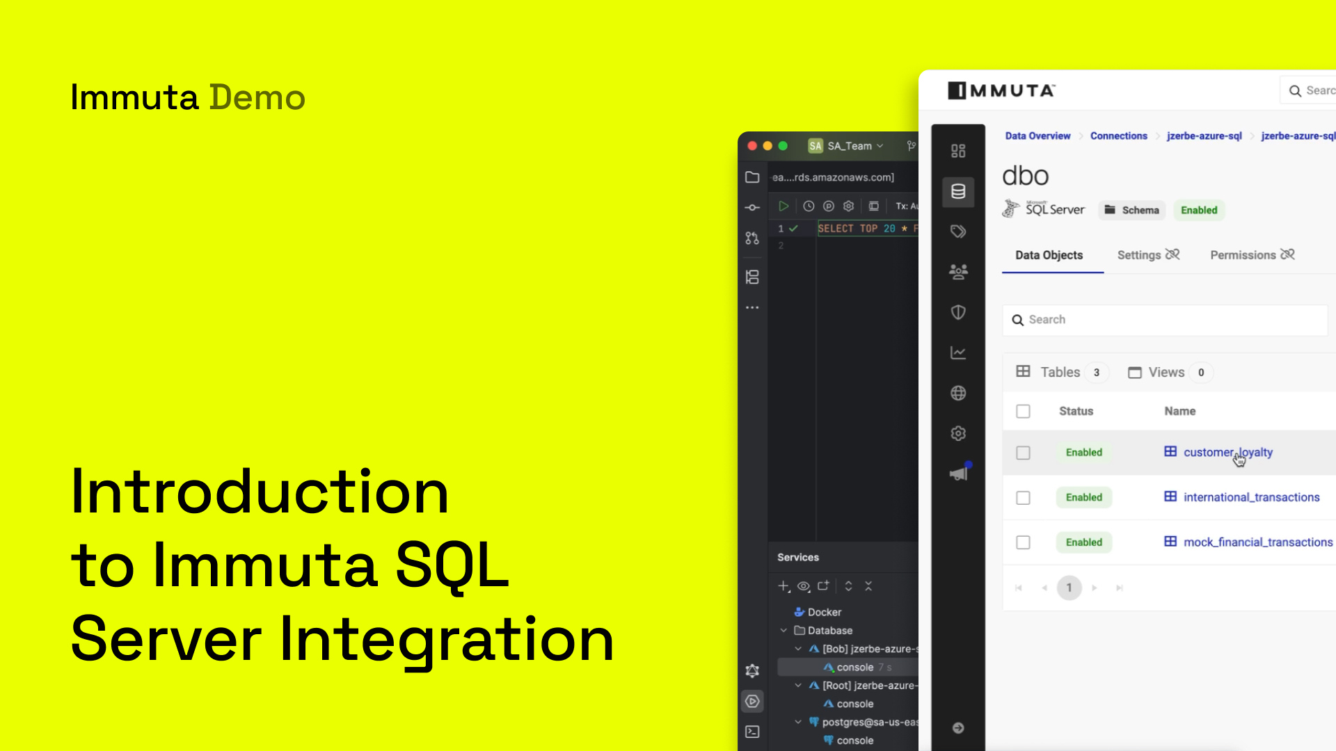 Introducing Immuta's SQL Server Integration